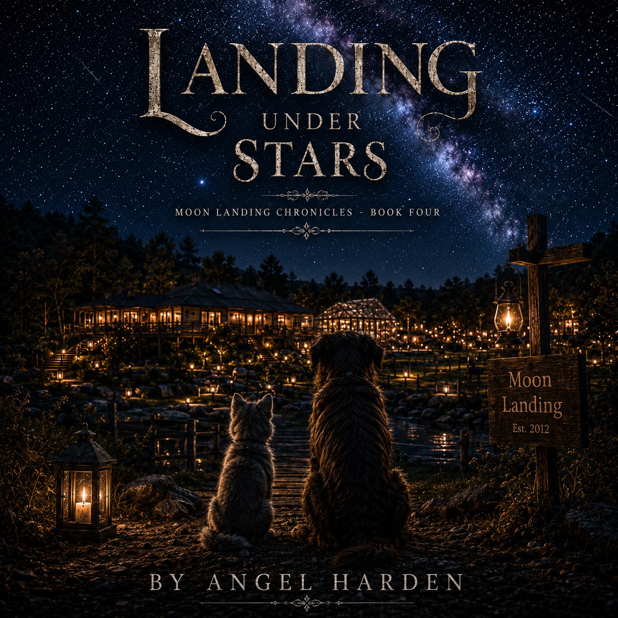 Landing Under Stars, Moon Landing Chronicles Book Four cover by Angel Harden